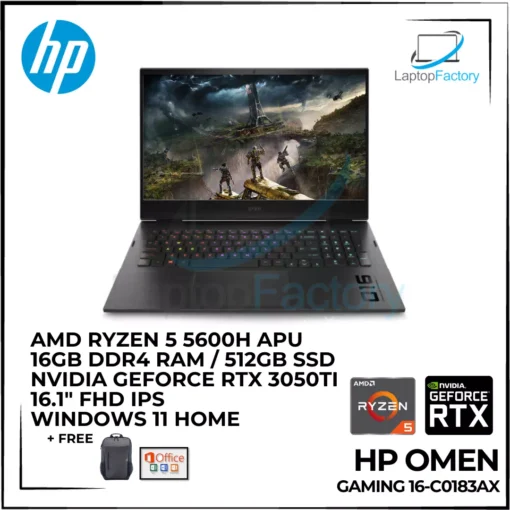 HP Omen Gaming Laptop 16-c0183AX