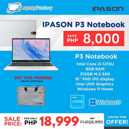 IPASON P3 Notebook i3 - 12TH GEN