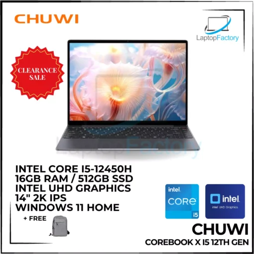 Chuwi corebook X i5 12TH GEN