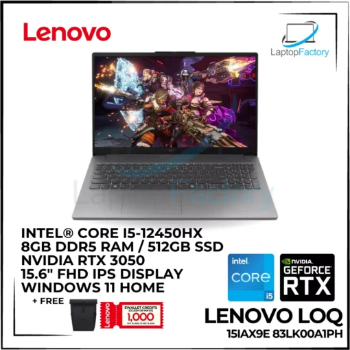 Lenovo LOQ 15IAX9E 83LK00A1PH Gaming Laptop