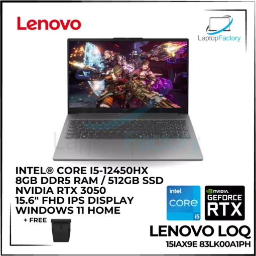 Lenovo LOQ 15IAX9E 83LK00A1PH Gaming Laptop