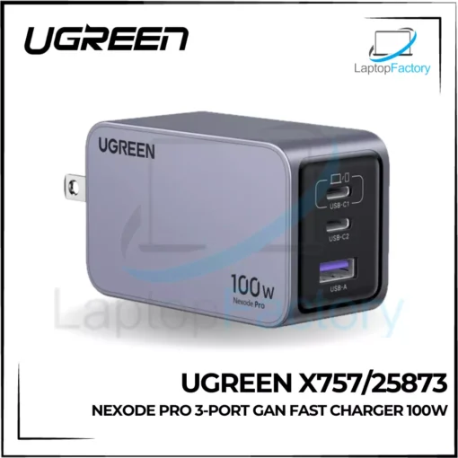 UGREEN X757/25873 Nexode Pro 3-Port GaN Fast Charger 100w