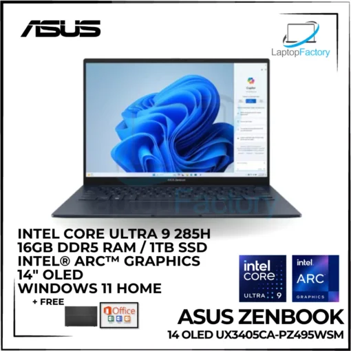 Asus Zenbook 14 OLED UX3405CA-PZ495WSM