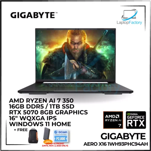 Gigabyte Aero X16 1WH93PHC94AH