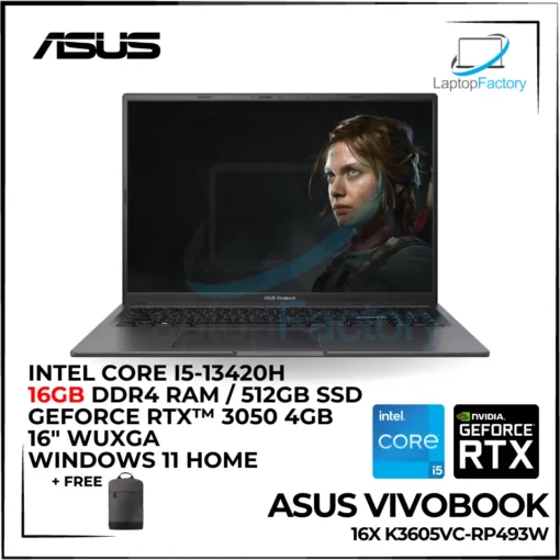Asus Vivobook 16X K3605VC-RP493W (16GB RAM)