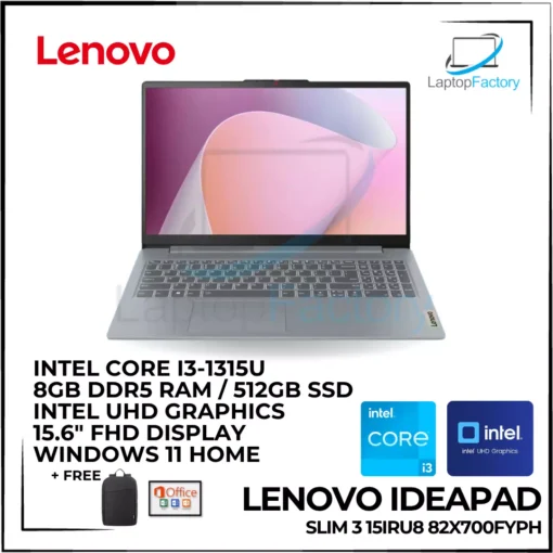Lenovo IdeaPad Slim 3 15IRU8 82X700FYPH