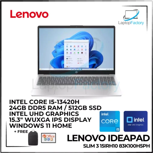 Lenovo IdeaPad Slim 3 15IRH10 83K100H5PH