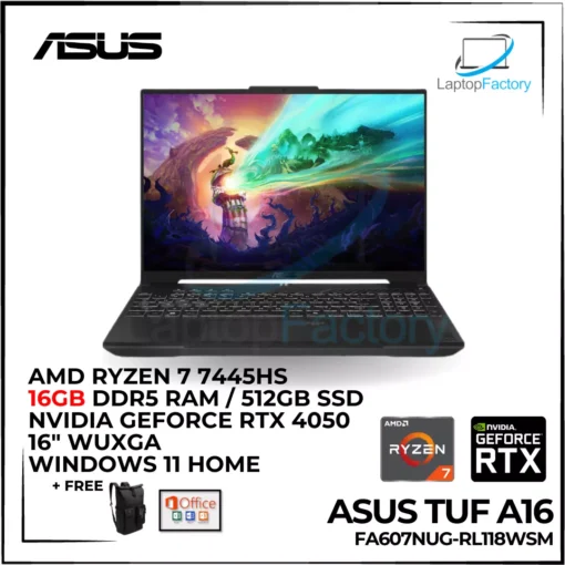 Asus TUF Gaming A16 FA607NUG-RL118WSM