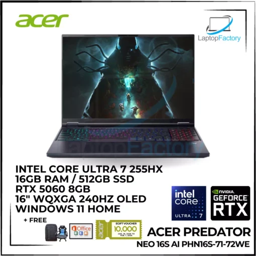 Acer Predator Neo 16S AI PHN16S-71-72WE