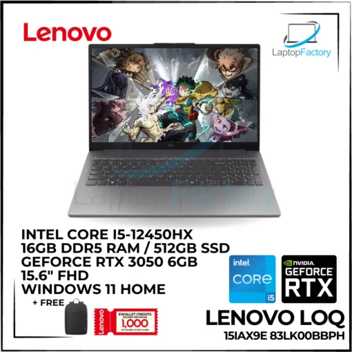 Lenovo LOQ 15IAX9E 83LK00BBPH
