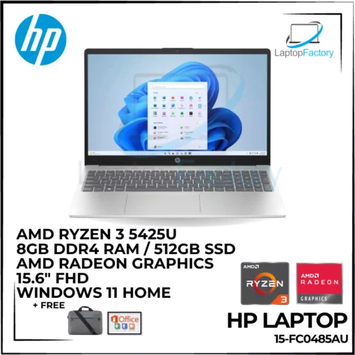 HP Laptop 15-fc0485AU + Monitor (Sale Bundle)