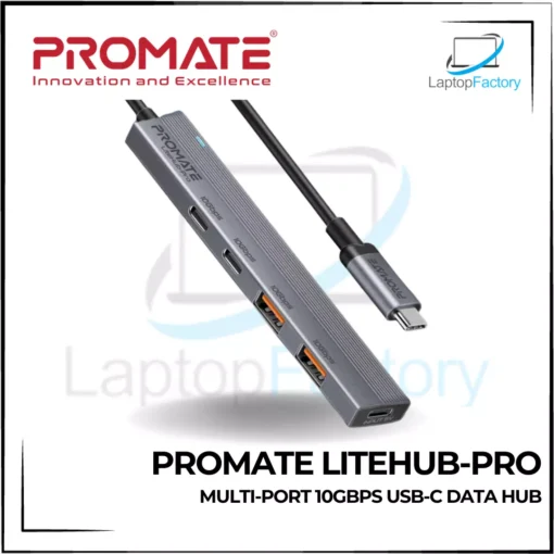 PROMATE LiteHub-Pro Multi-Port 10Gbps USB-C Data Hub
