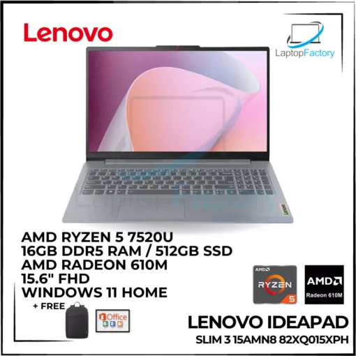 Lenovo Ideapad Slim 3 15AMN8 82XQ015XPH