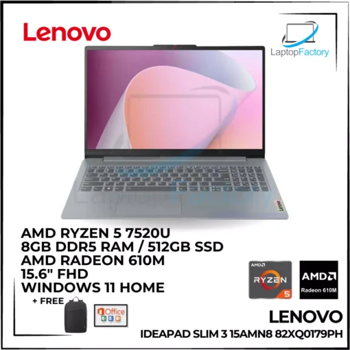 Lenovo Ideapad Slim 3 15AMN8 82XQ0179PH