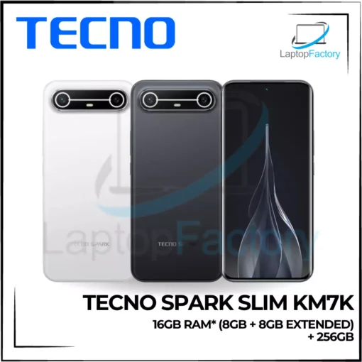 Tecno Spark Slim KM7K Mobile Phone | 16GB RAM* (8GB + 8GB Extended) + 256GB