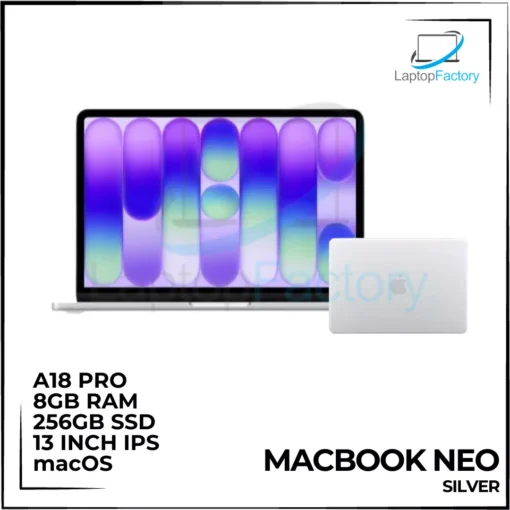 Macbook Neo A18 Pro 13" 8GB 256GB SSD (Silver)