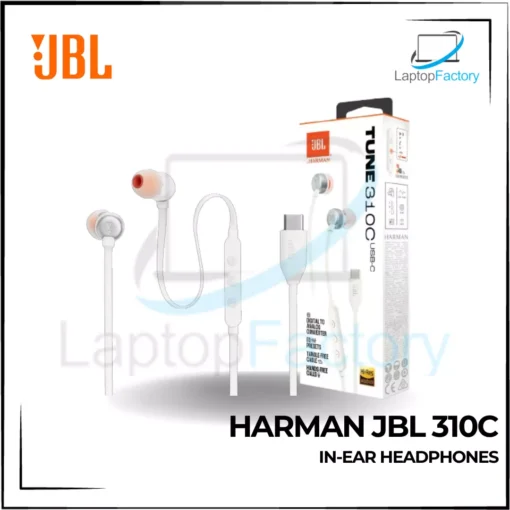 JBL Tune 310C USB Wired Hi-Res In-Ear Headphones