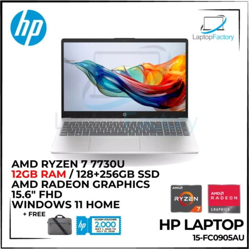 HP Laptop 15-fc0905AU (12GB RAM)