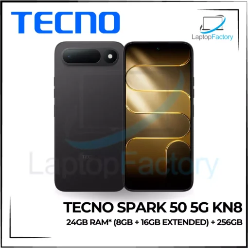 Tecno Spark 50 5G KN8 Mobile Phone | 24GB RAM* (8GB + 16GB Extended) + 256GB