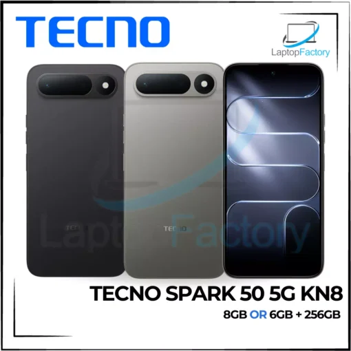 Tecno Spark 50 5G KN8 Mobile Phone | 8GB/6GB RAM + 256GB