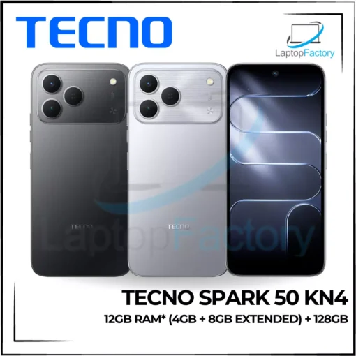 Tecno Spark 50 KN4 Mobile Phone | 12GB RAM* (4GB + 8GB Extended) + 128GB