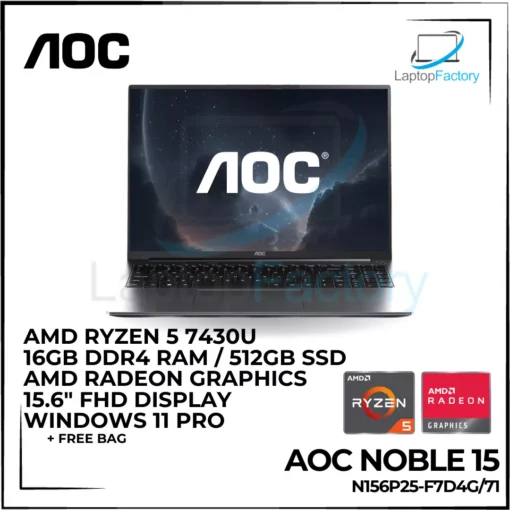 AOC Noble 15 N156P25-F7D4G/71 Laptop