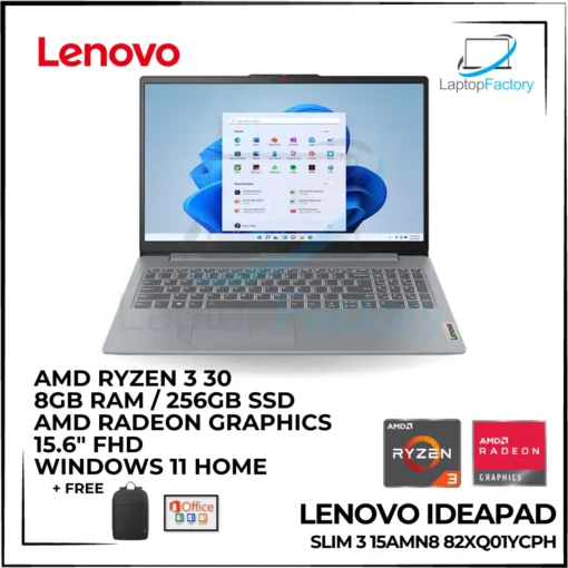 Lenovo IdeaPad Slim 3 15AMN8 82XQ01YCPH