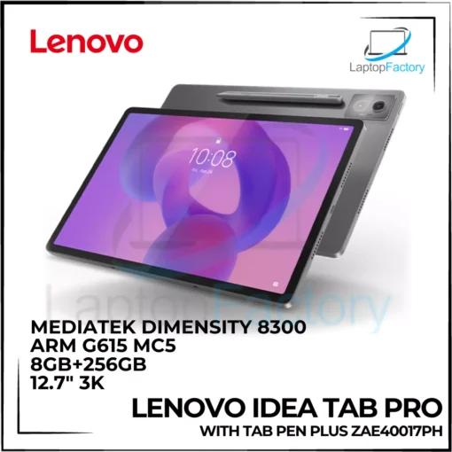 Lenovo Idea Tab Pro with Tab Pen Plus ZAE40017PH 8GB 256GB (Luna Grey)